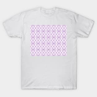 Abstract pattern - purple and white. T-Shirt